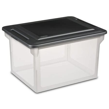 metal file box walmar|walmart sterilite file box.